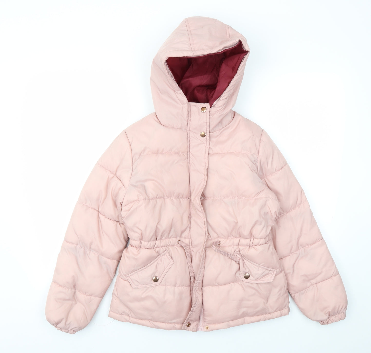 Matalan Girls Pink   Basic Coat Coat Size 10-11 Years