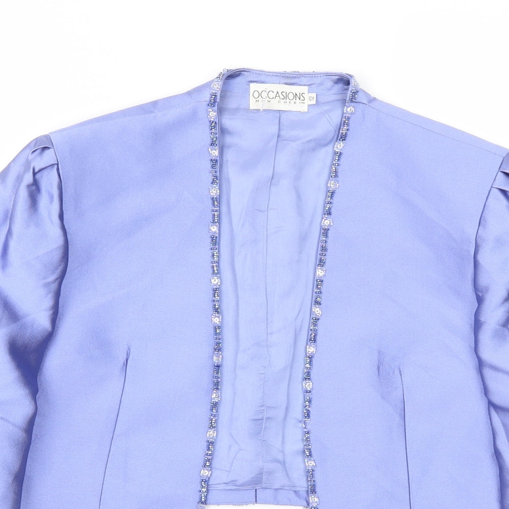 Occasions Womens Purple   Jacket Blazer Size 12