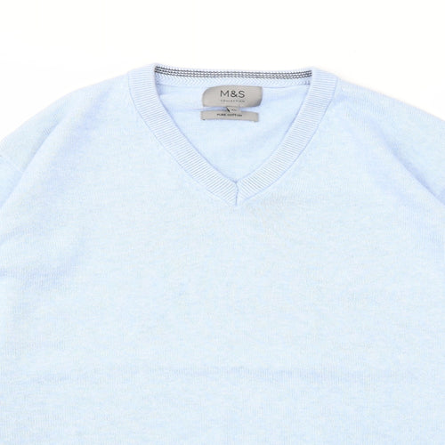 M&S Mens Blue   Pullover Sweatshirt Size XL