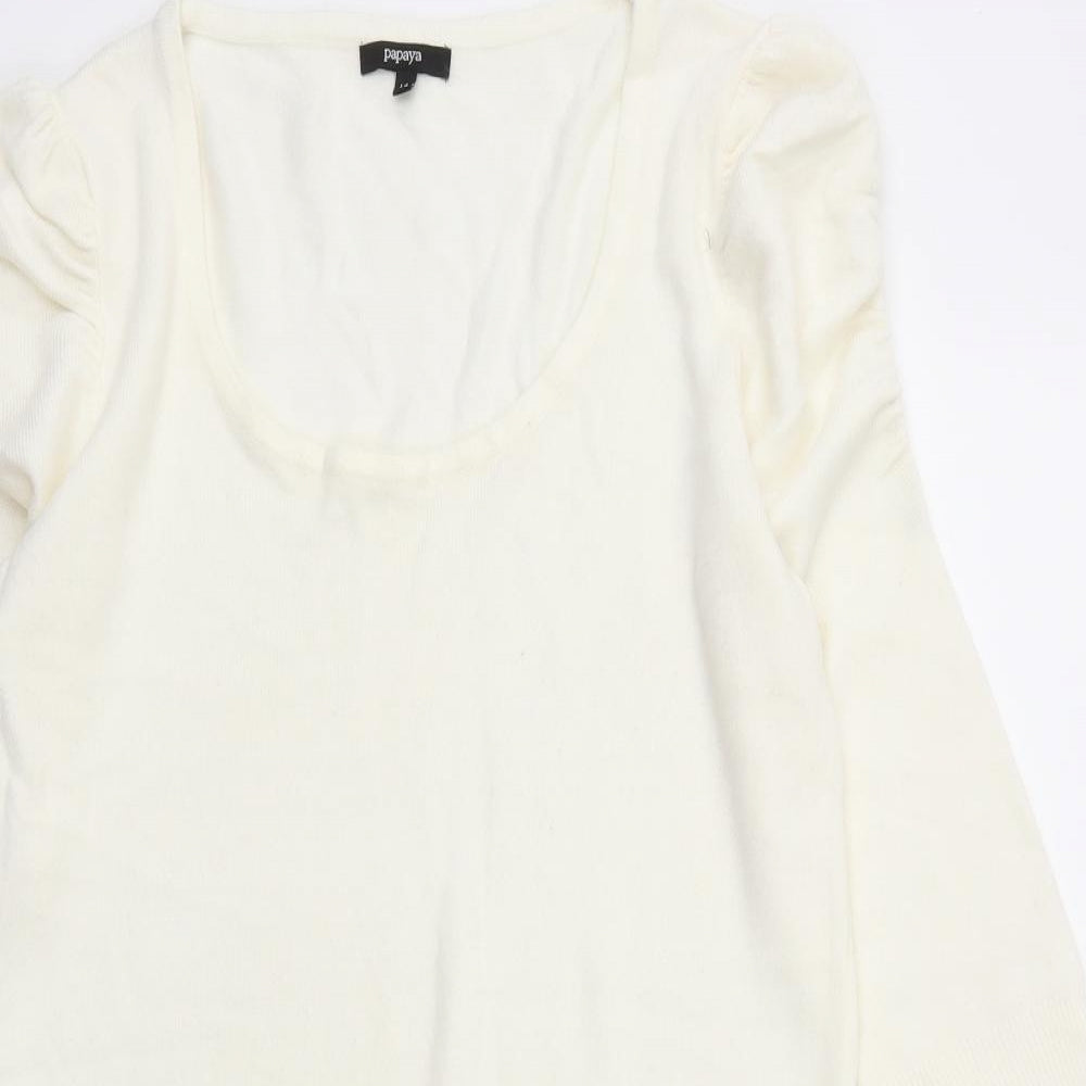Papaya Womens Ivory   Jumper Dress  Size 14