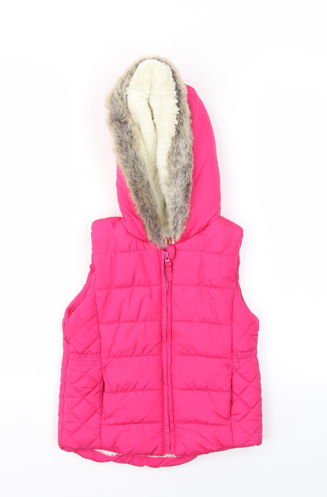 Mini Club Girls Pink   Gilet Coat Size 5-6 Years