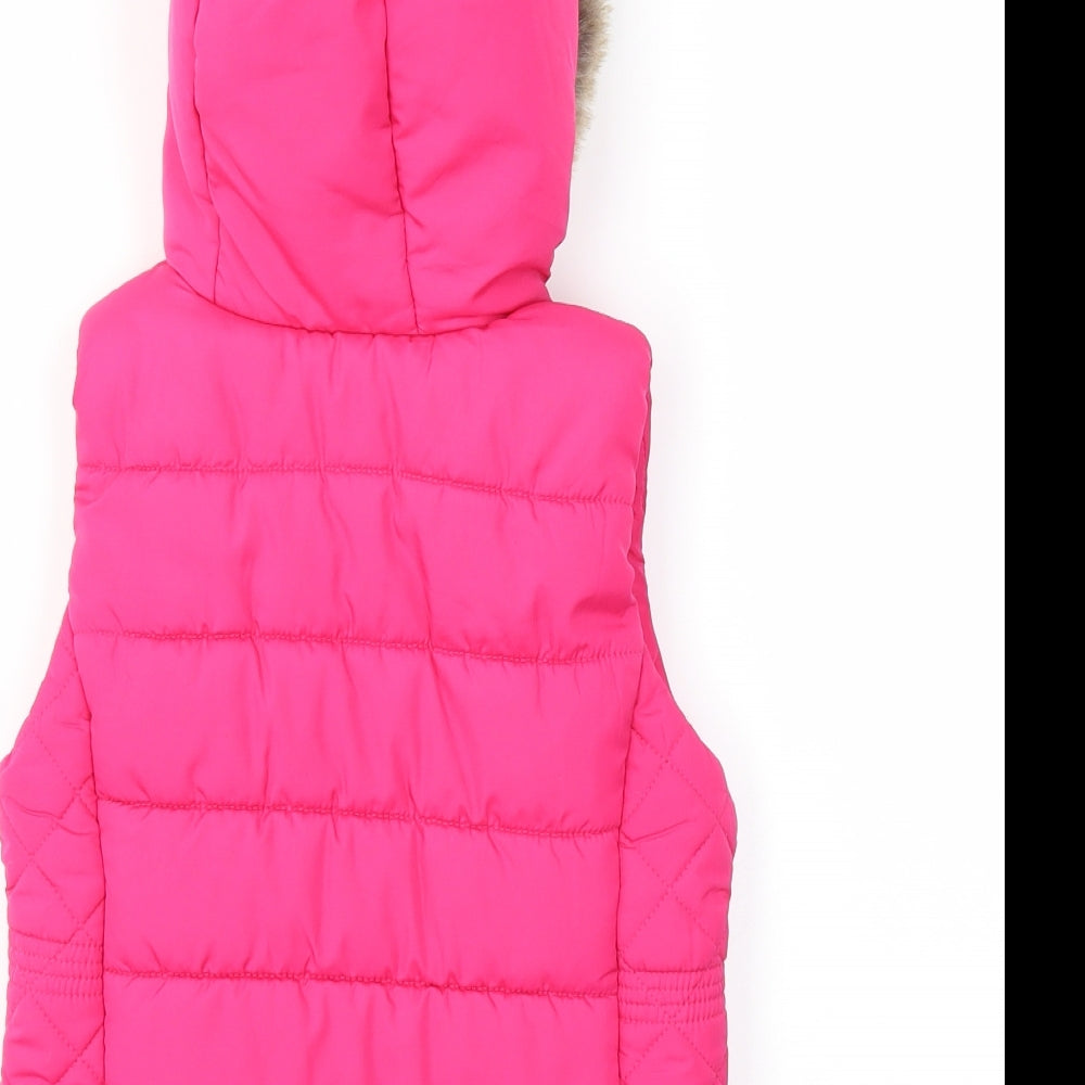 Mini Club Girls Pink   Gilet Coat Size 5-6 Years