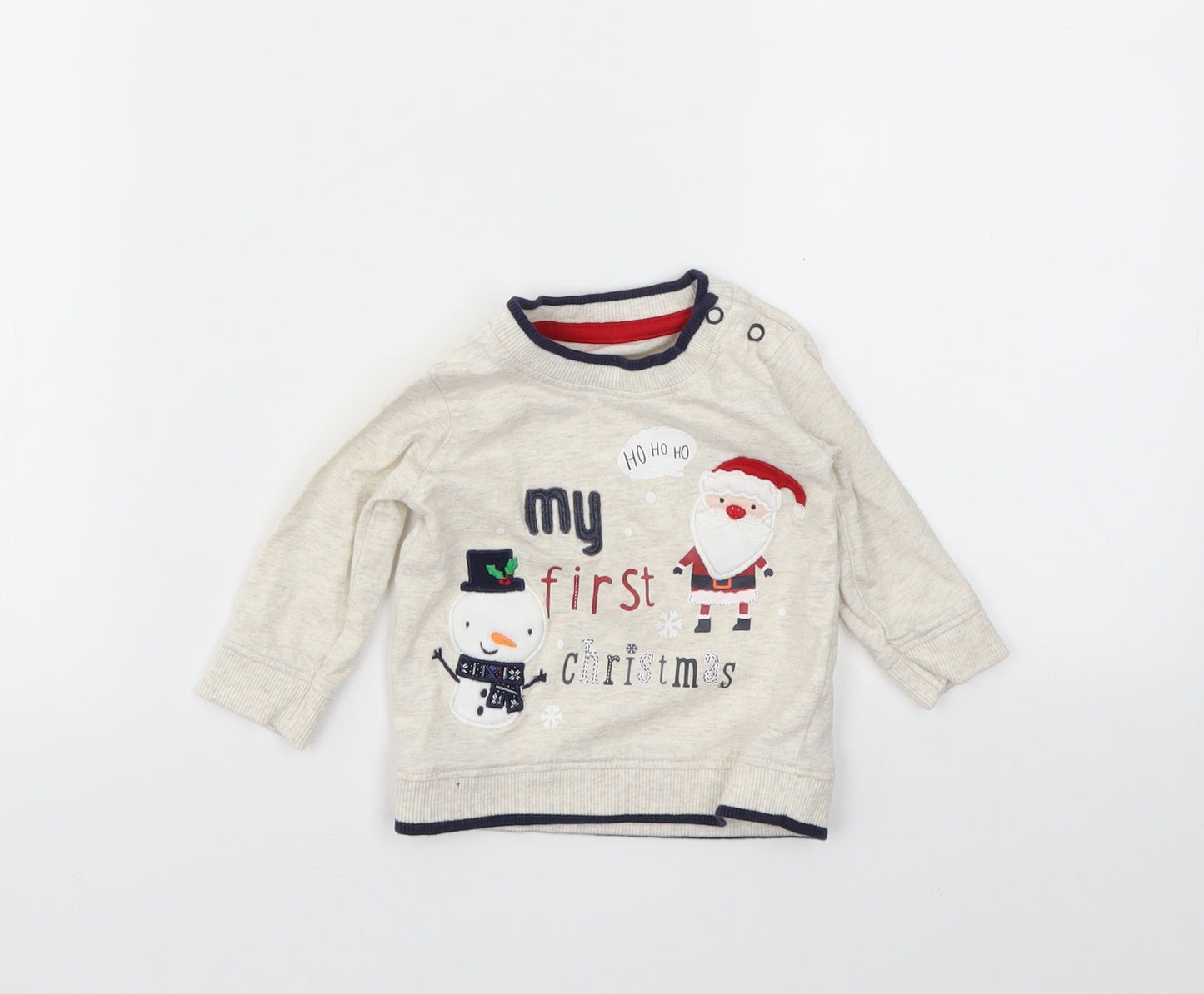 George Boys Ivory   Pullover Jumper Size 0-3 Months