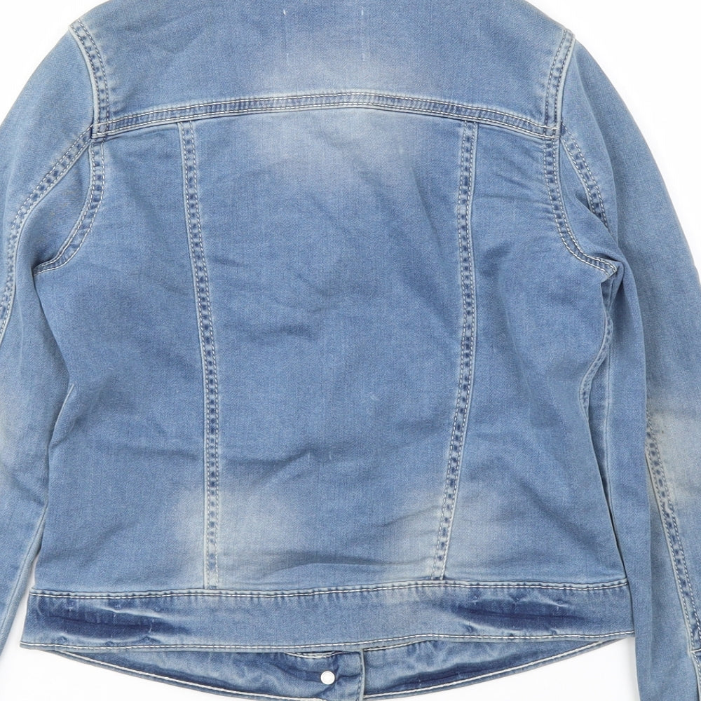F&F Girls Blue   Basic Jacket Jacket Size 10-11 Years