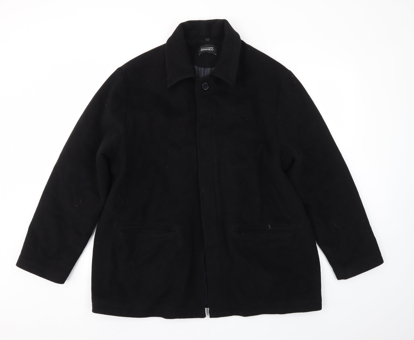 ARMANDO Mens Black   Jacket Coat Size L