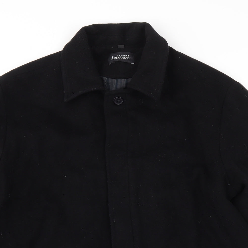 ARMANDO Mens Black   Jacket Coat Size L