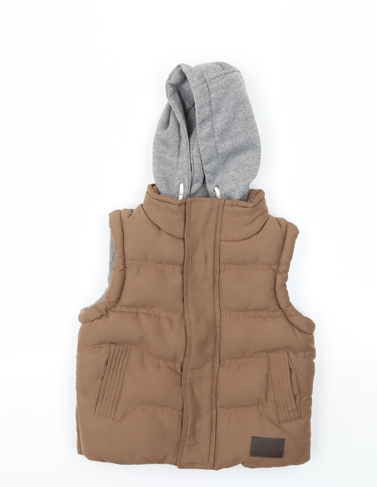 Rebel Boys Brown   Gilet Coat Size 4-5 Years