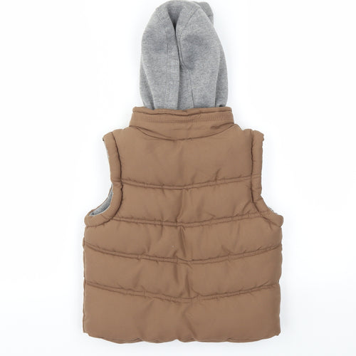 Rebel Boys Brown   Gilet Coat Size 4-5 Years
