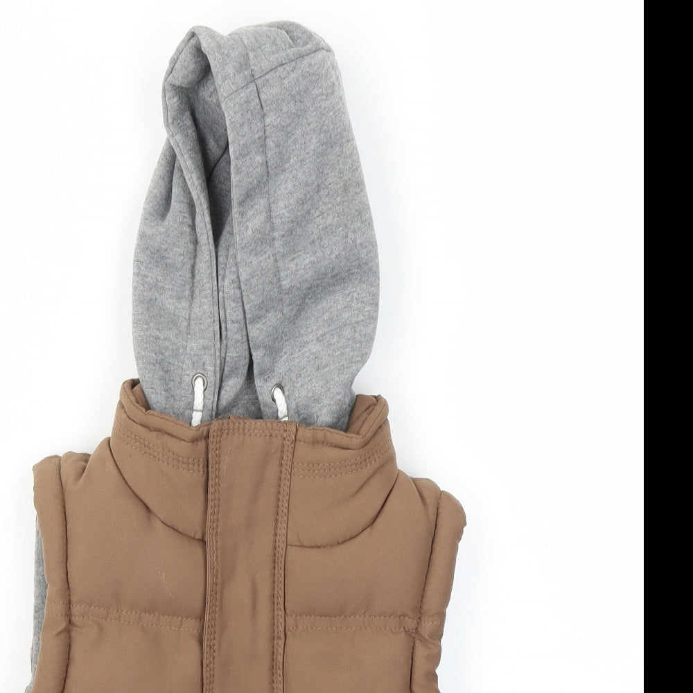Rebel Boys Brown   Gilet Coat Size 4-5 Years
