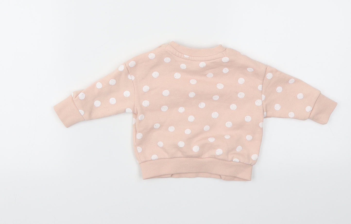 Nutmeg  Pink Polka Dot  Pullover Jumper Size 0-3 Months