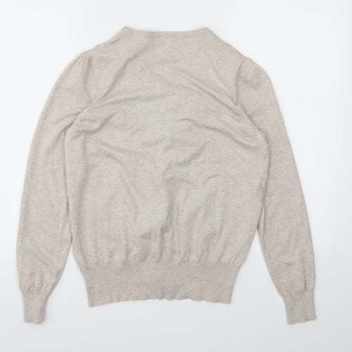 M&S Womens Beige   Cardigan Jumper Size 16