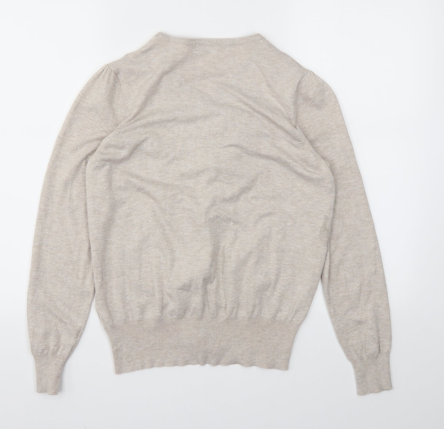 M&S Womens Beige   Cardigan Jumper Size 16