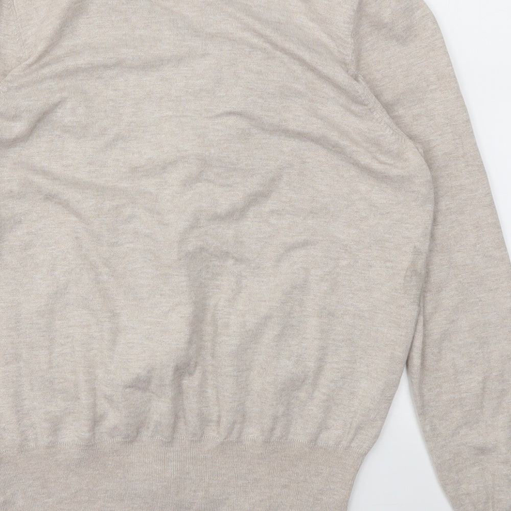 M&S Womens Beige   Cardigan Jumper Size 16