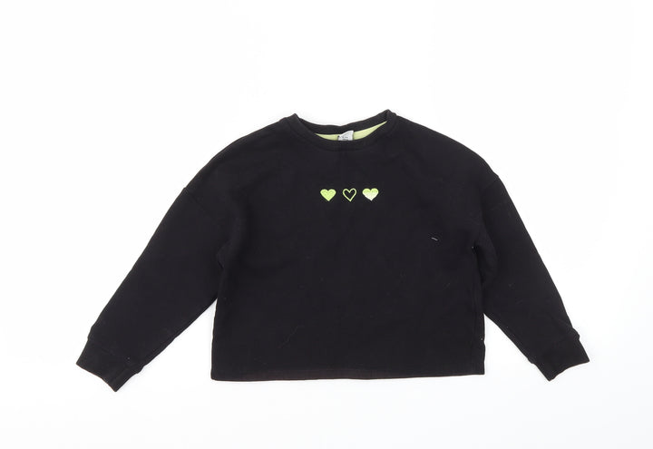 TU Girls Black   Pullover Jumper Size 5 Years