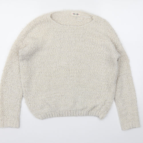New Look Womens Beige   Pullover Jumper Size M