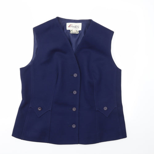 Eastex Womens Blue   Jacket Suit Waistcoat Size 20