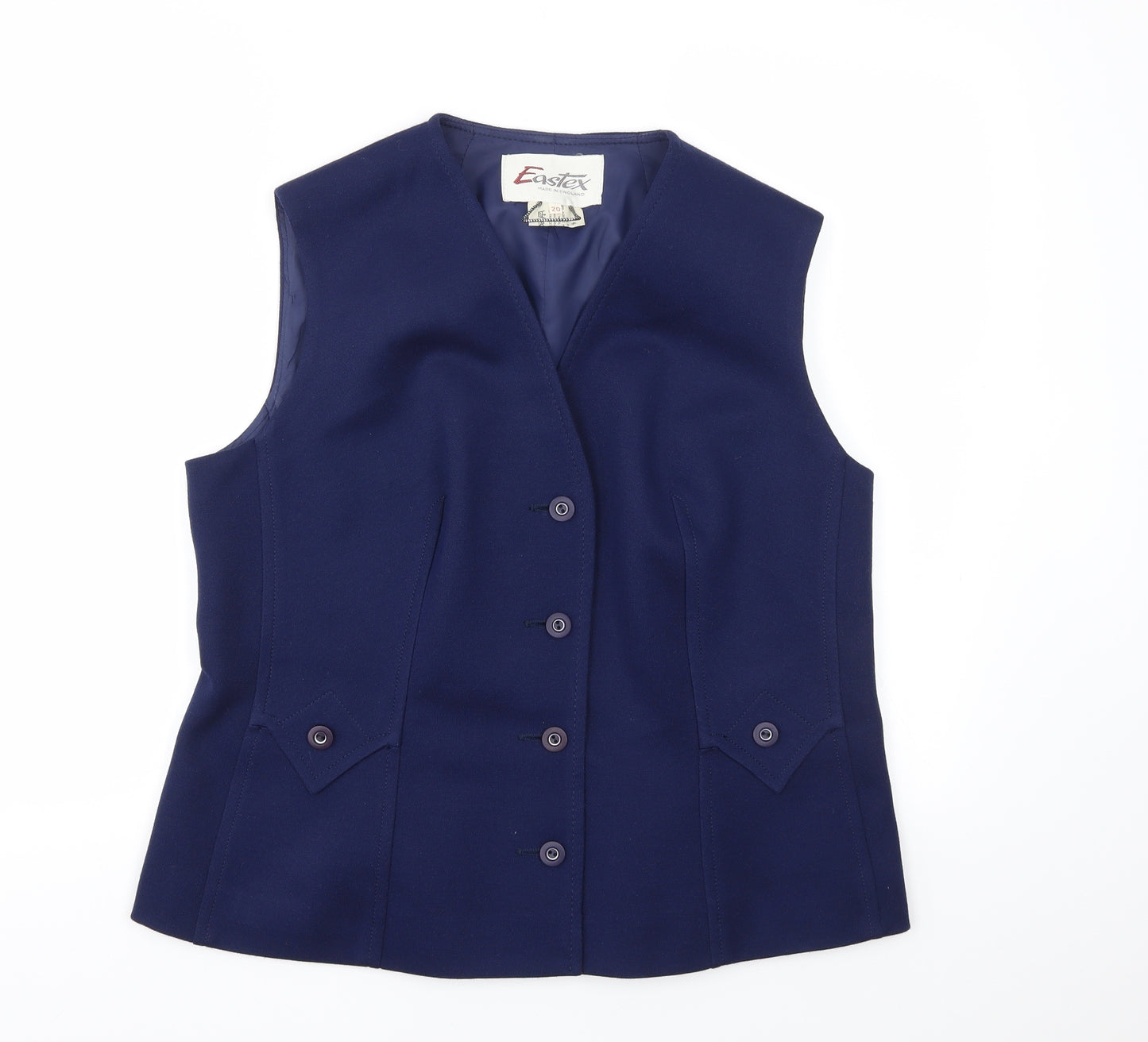 Eastex Womens Blue   Jacket Suit Waistcoat Size 20