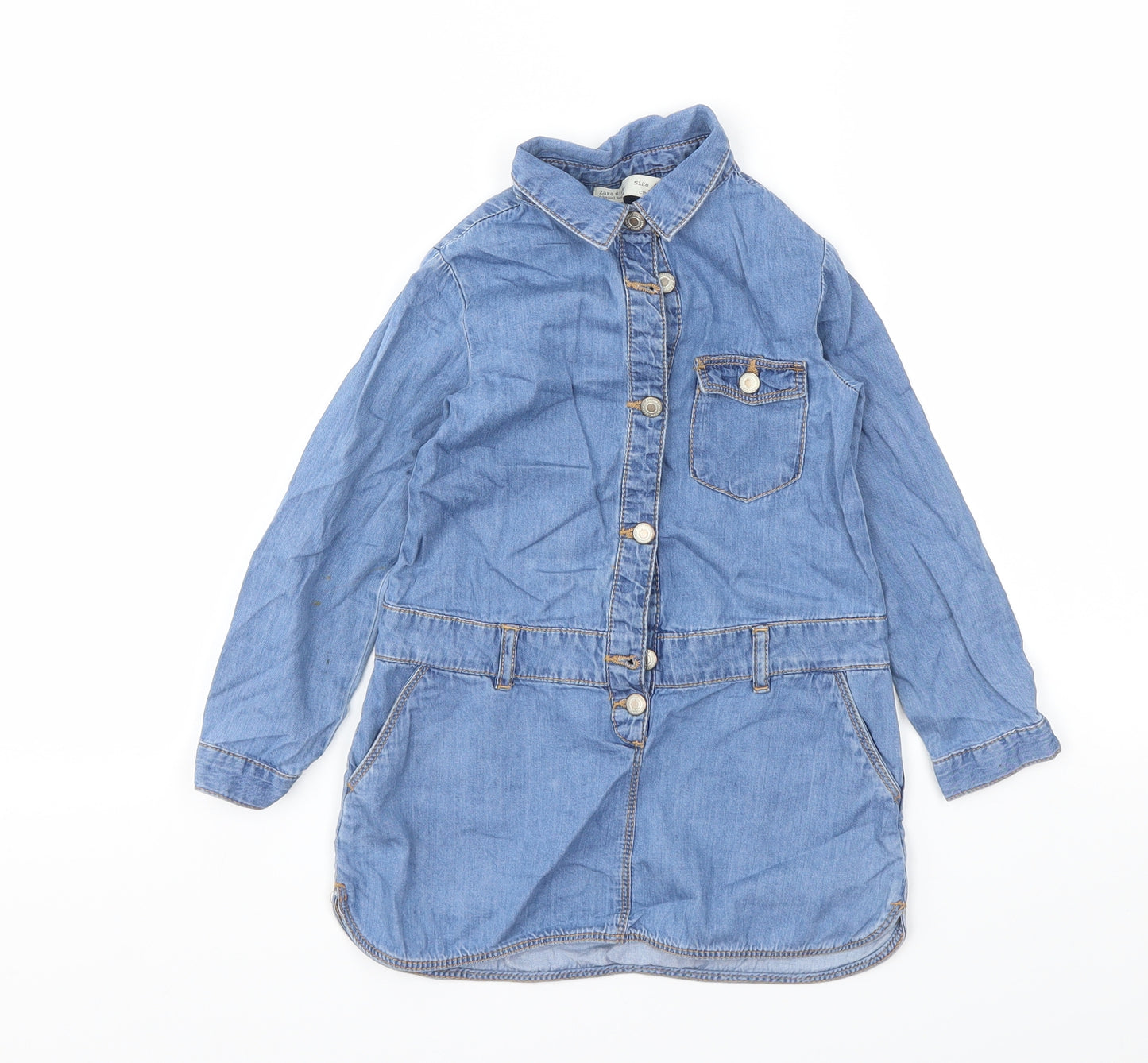 Zara Girls Blue   Fit & Flare  Size 5 Years