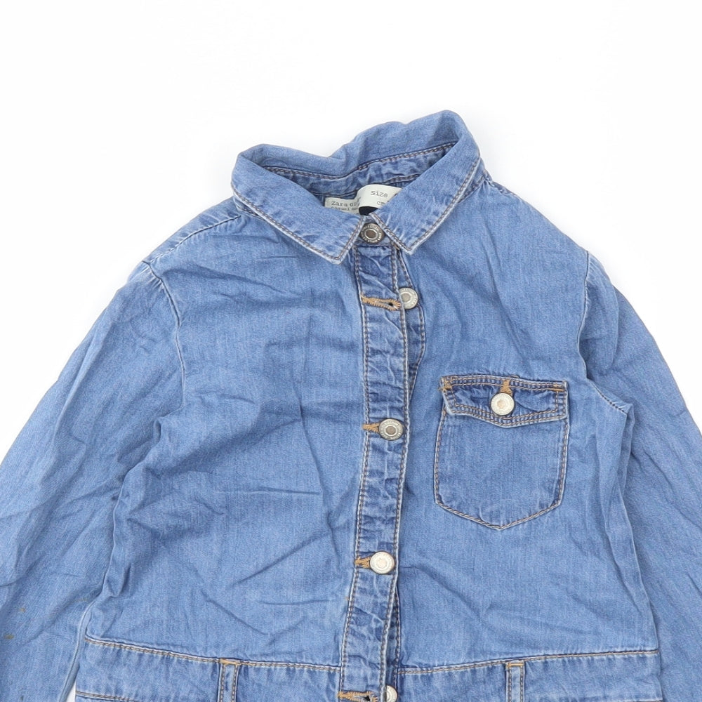 Zara Girls Blue   Fit & Flare  Size 5 Years