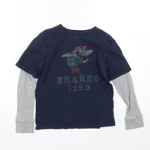 Gap Boys Blue   Basic T-Shirt Size 6-7 Years
