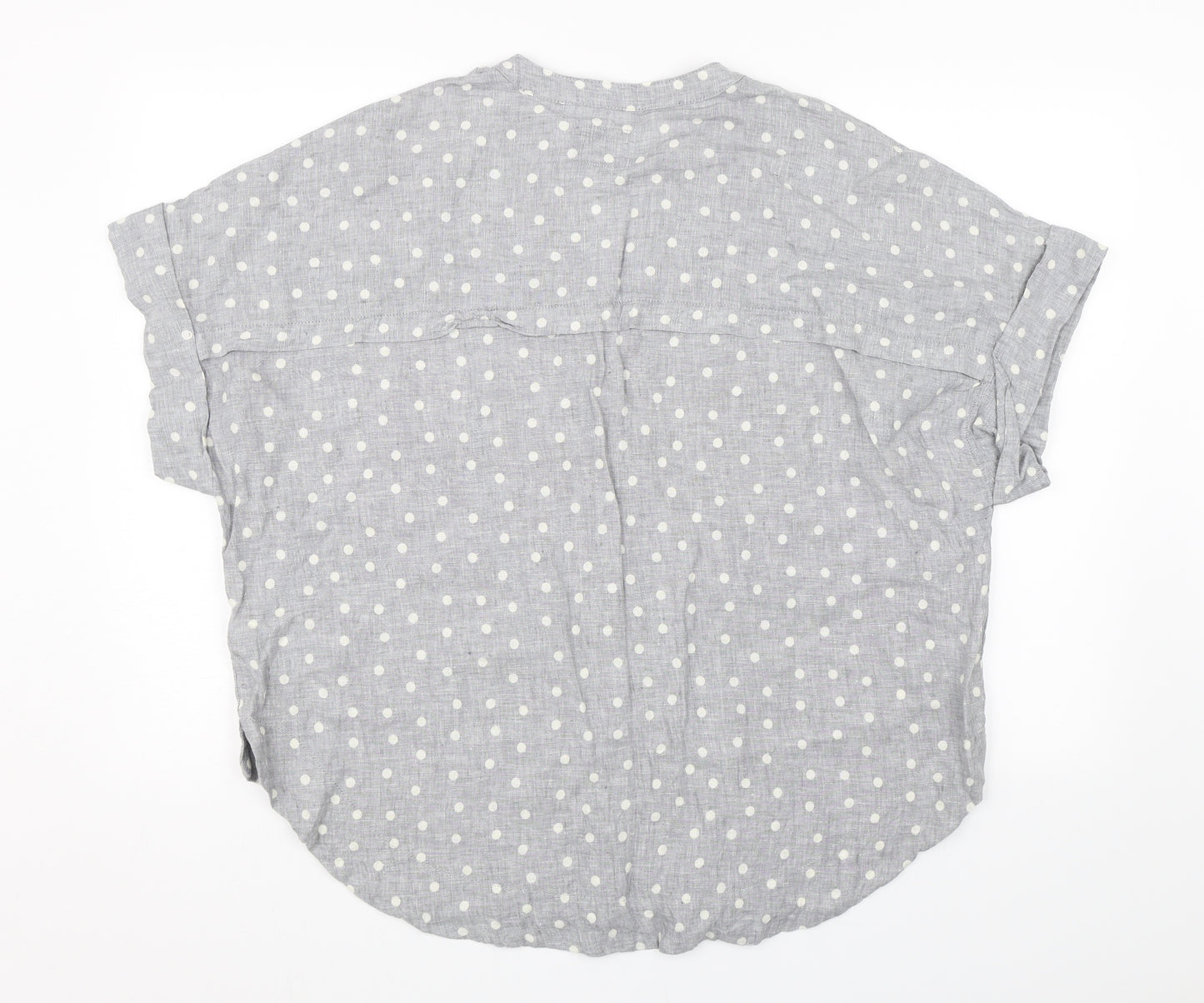 M&S Womens Grey Polka Dot  Basic T-Shirt Size 18
