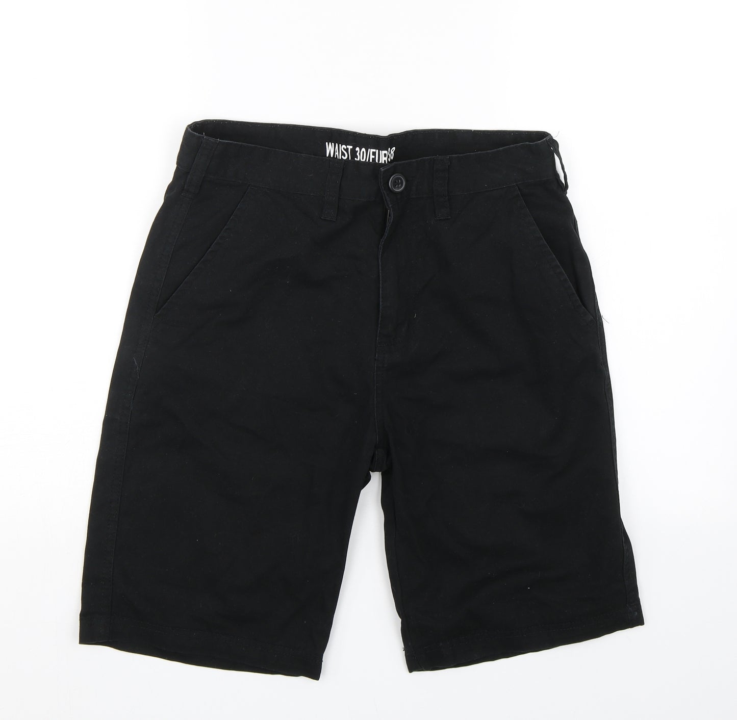 Primark Mens Black   Bermuda Shorts Size 30