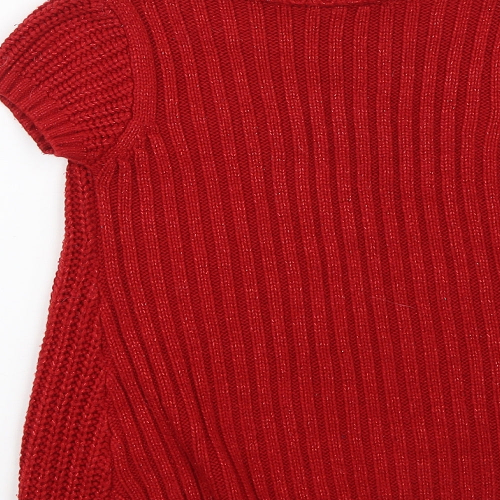Adams Girls Red   Pullover Jumper Size 6 Years