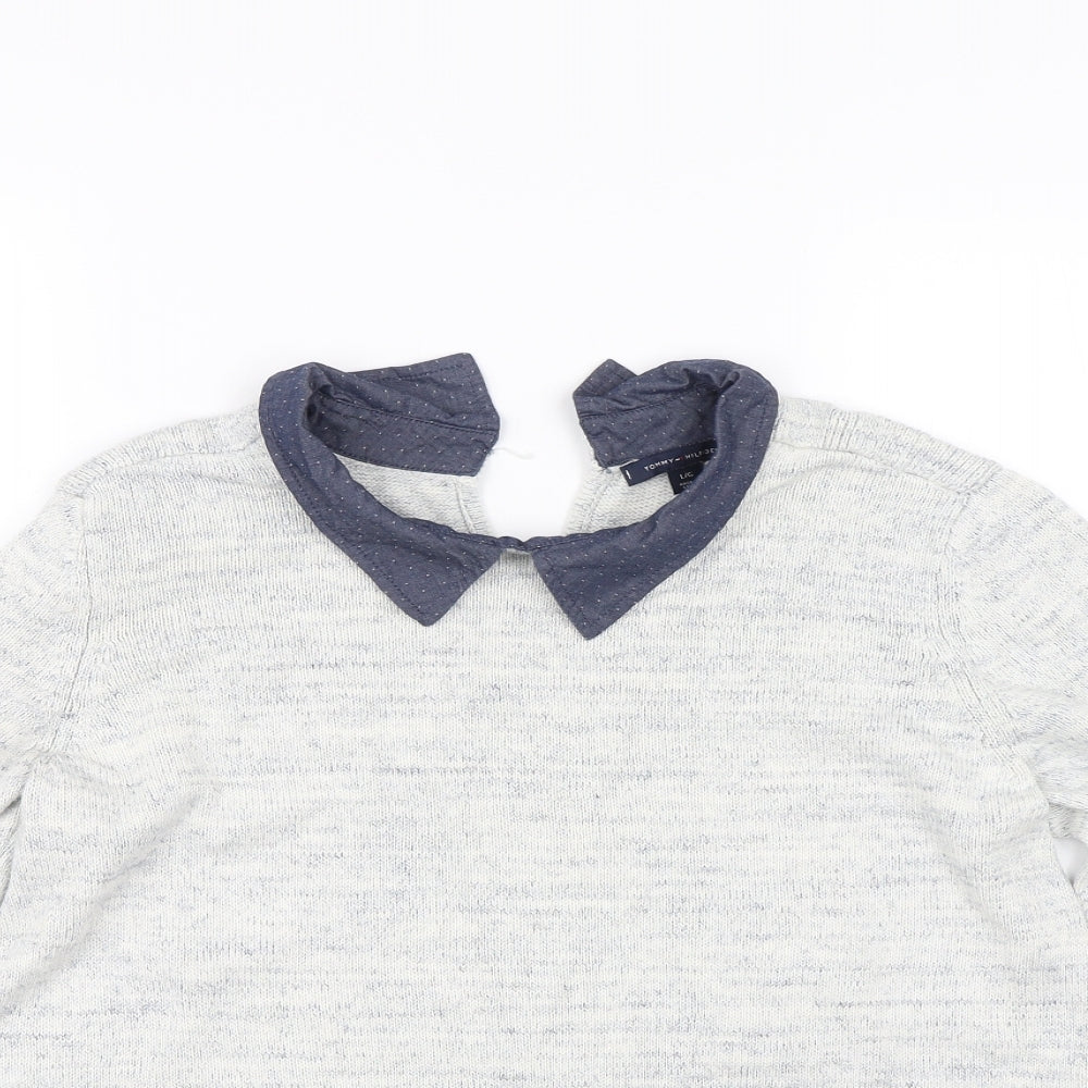 Tommy Hilfiger Womens Grey  Knit Pullover Jumper Size L