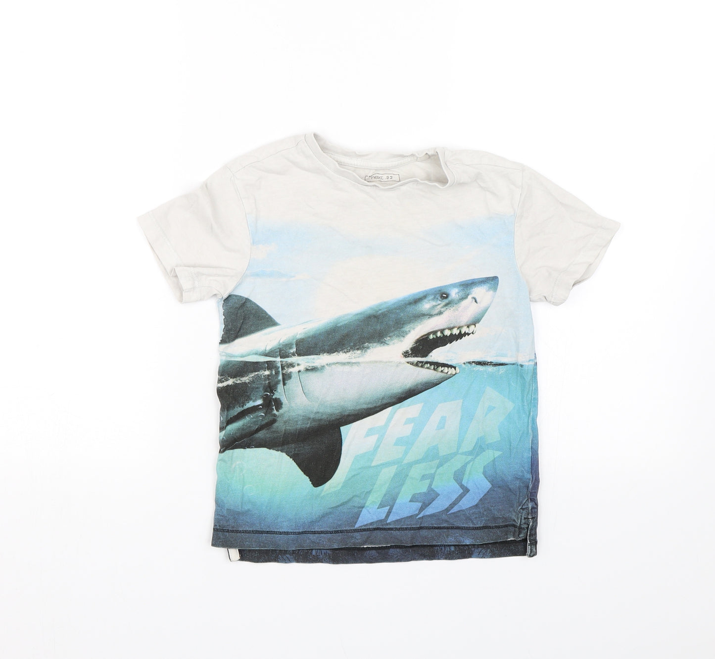 NEXT Boys Blue   Basic T-Shirt Size 6 Years  - Shark