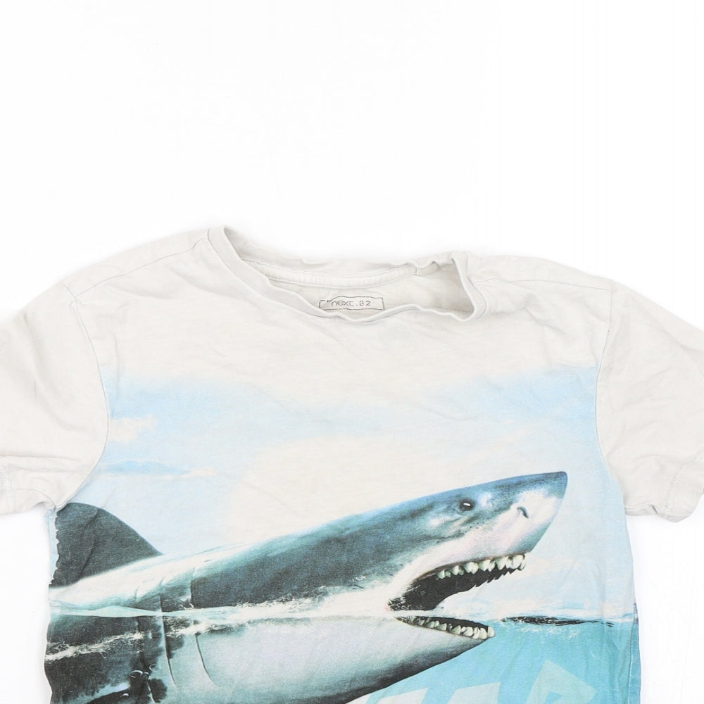 NEXT Boys Blue   Basic T-Shirt Size 6 Years  - Shark