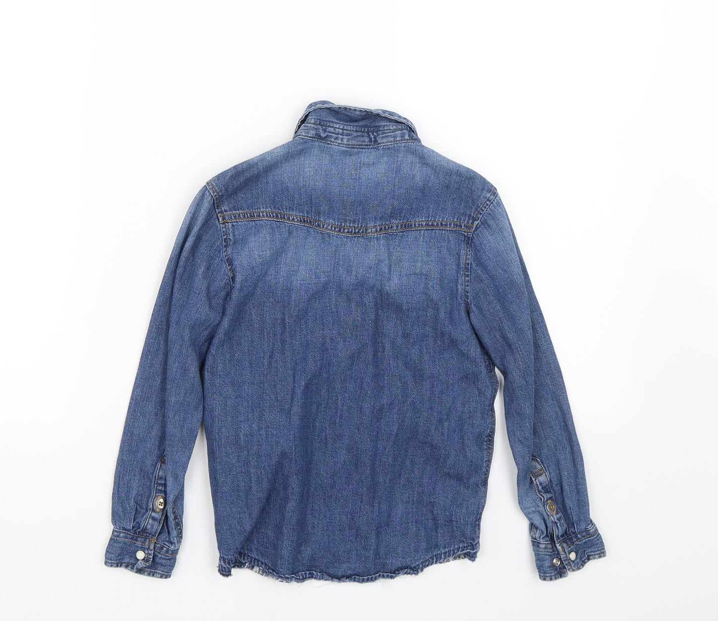 H&M Girls Blue  Denim Basic Button-Up Size 4-5 Years