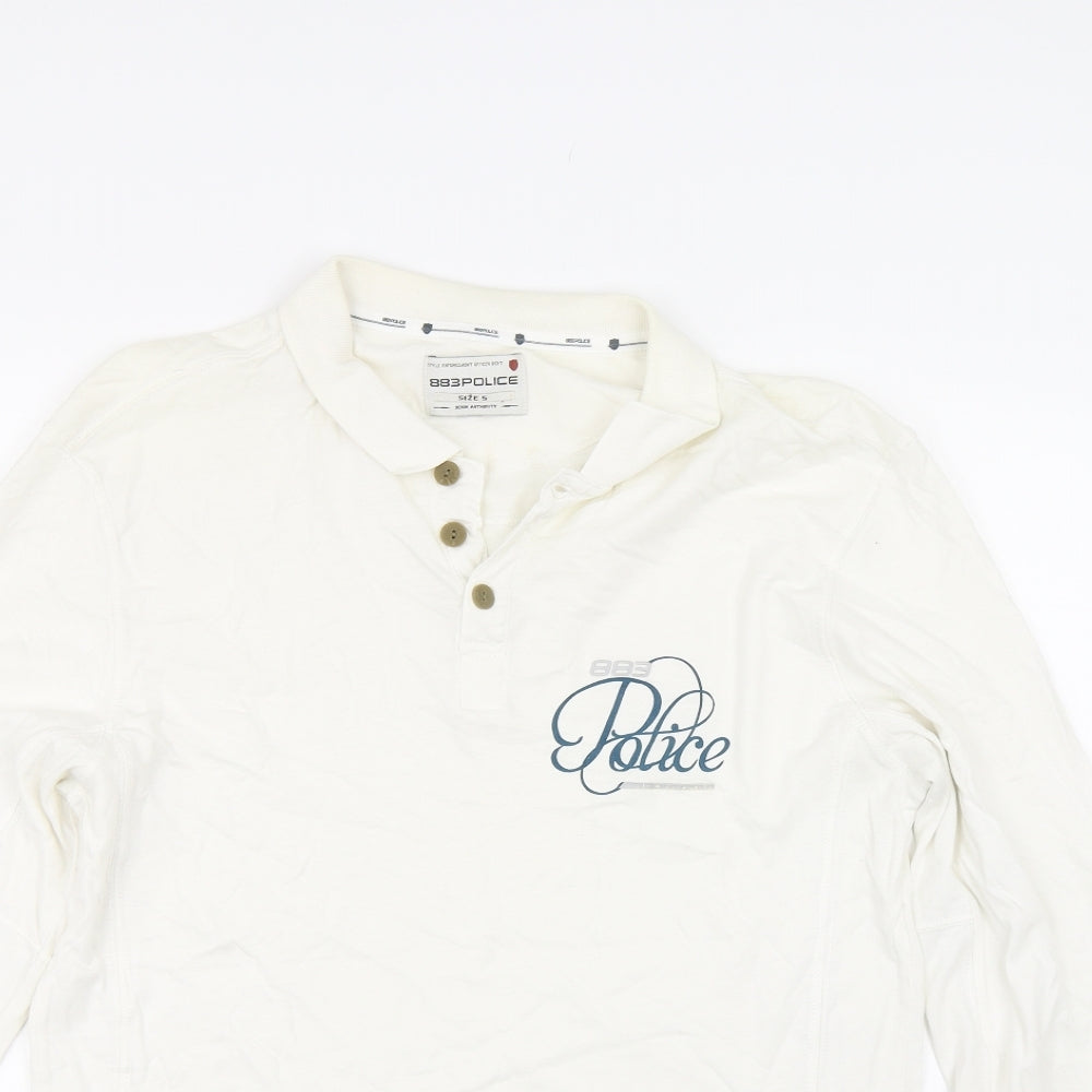 883 Poluce Mens White    Polo Size M
