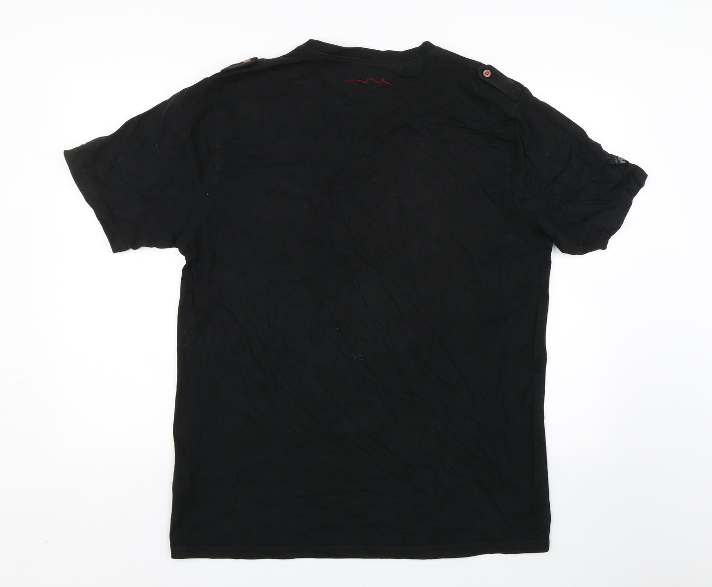 Teddy Smith Mens Black    T-Shirt Size 2XL