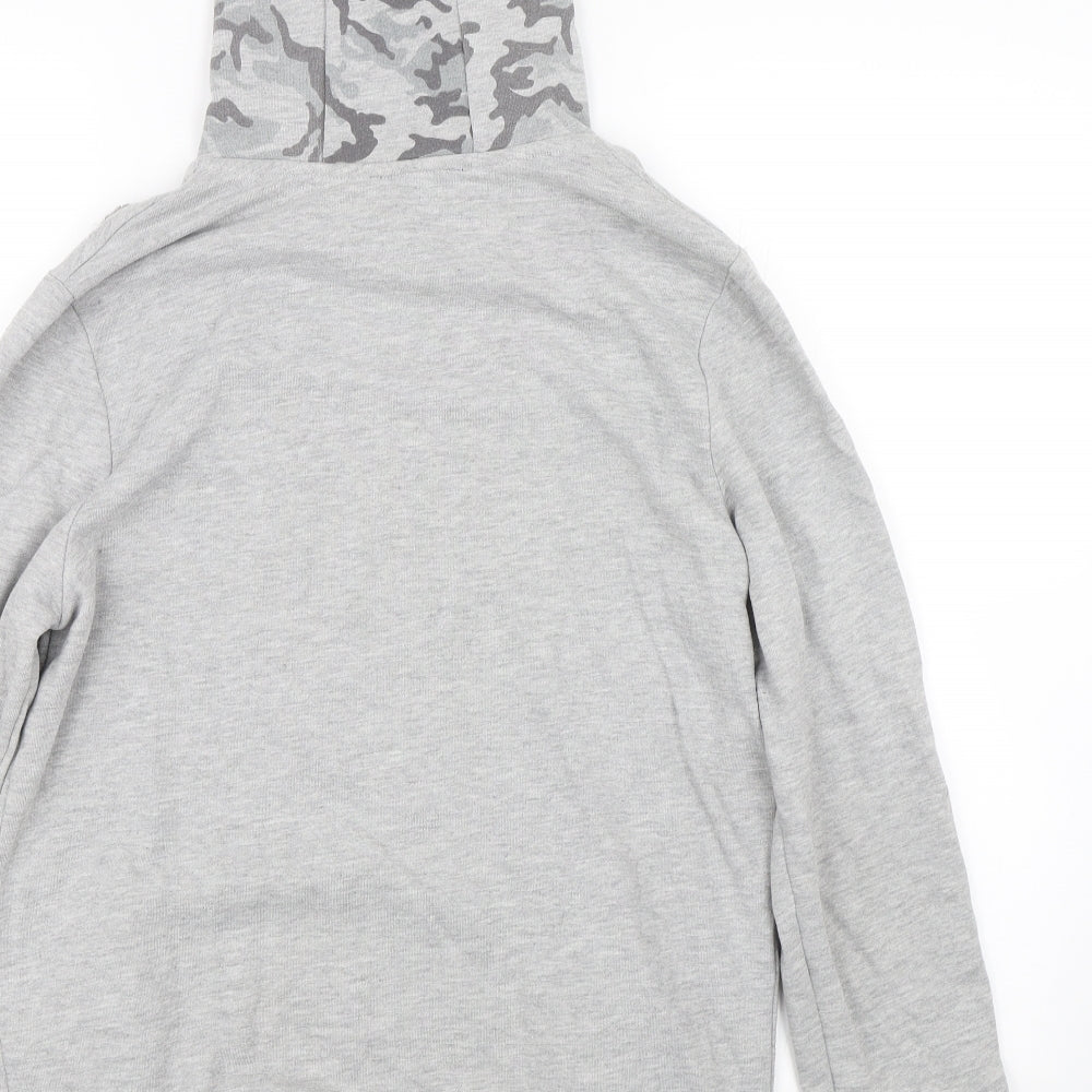 Honour over glory Mens Grey Camouflage  Pullover Hoodie Size M  - Distressed