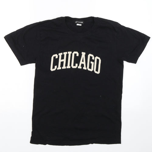 PRETTYLITTLETHING Womens Black   Basic T-Shirt Size S
