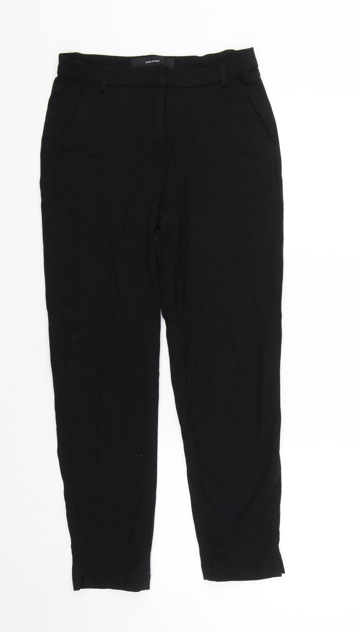 VERO MODA Womens Black Cropped Leggings Size XS L22.5 in