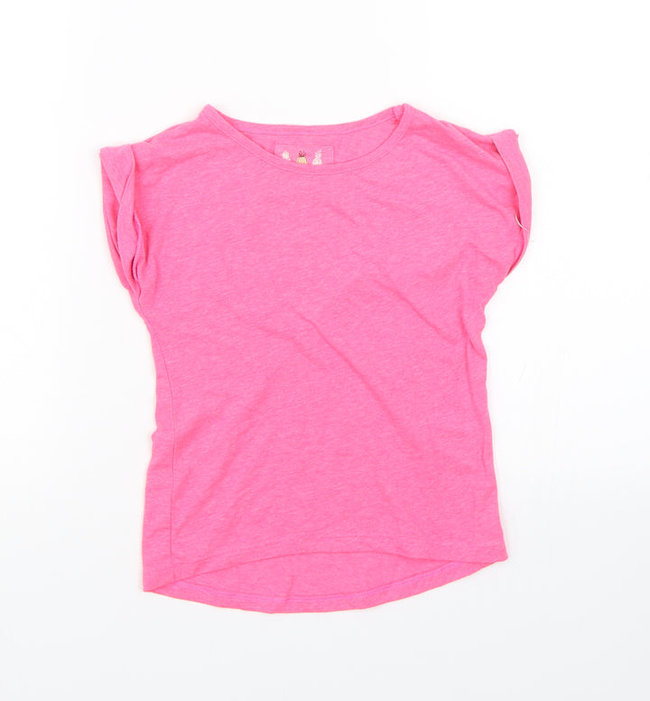 TU Girls Pink   Basic T-Shirt Size 6 Years
