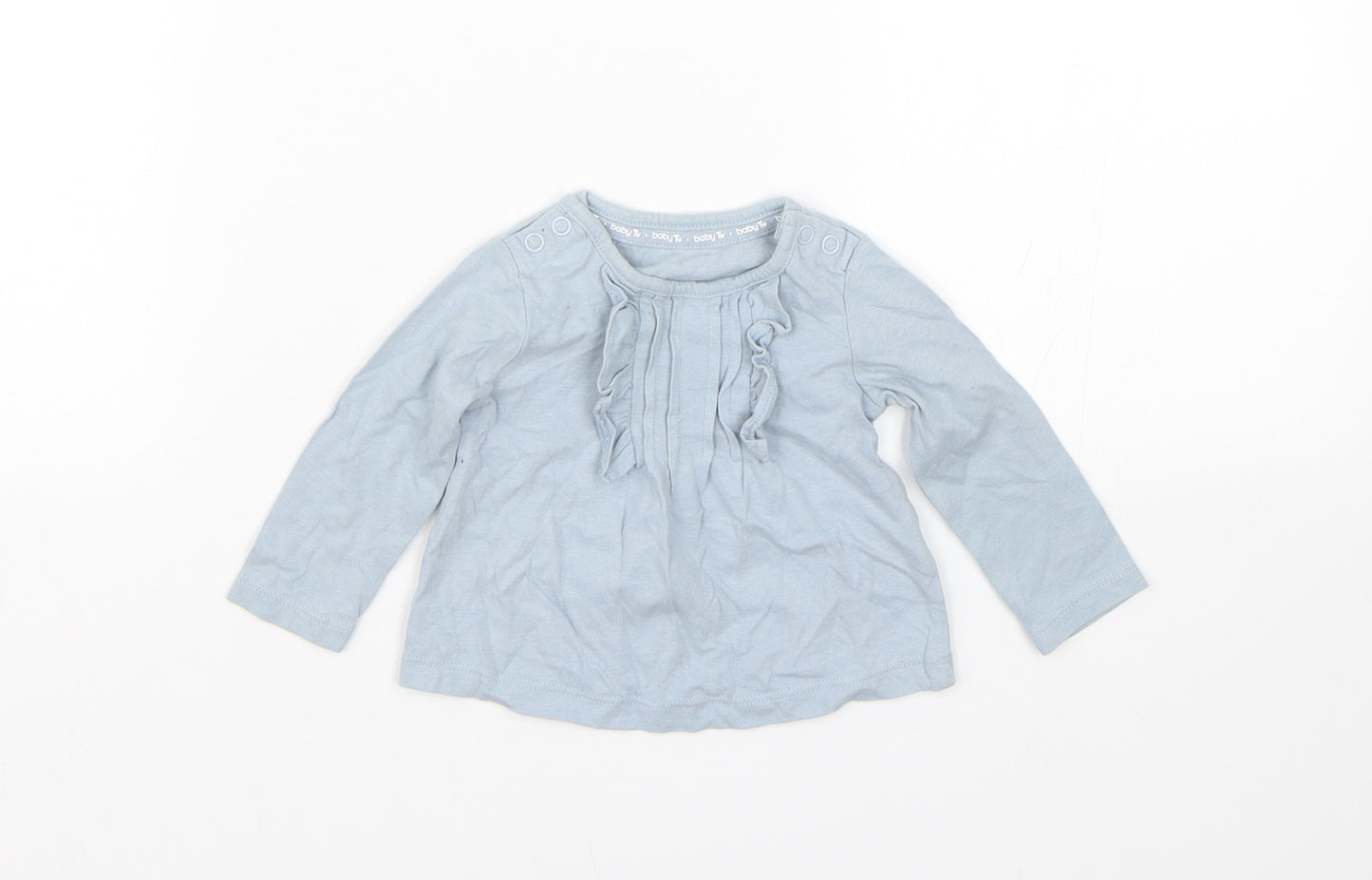 TU Girls Blue   Basic T-Shirt Size 0-3 Months