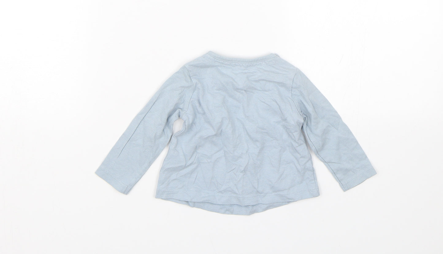 TU Girls Blue   Basic T-Shirt Size 0-3 Months