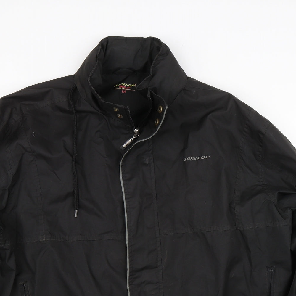 Dunlop Golf Mens Black   Rain Coat Coat Size M