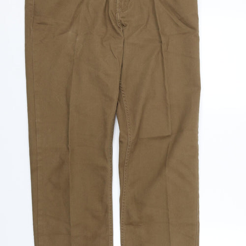 M&S Mens Brown   Trousers  Size 34 L27 in