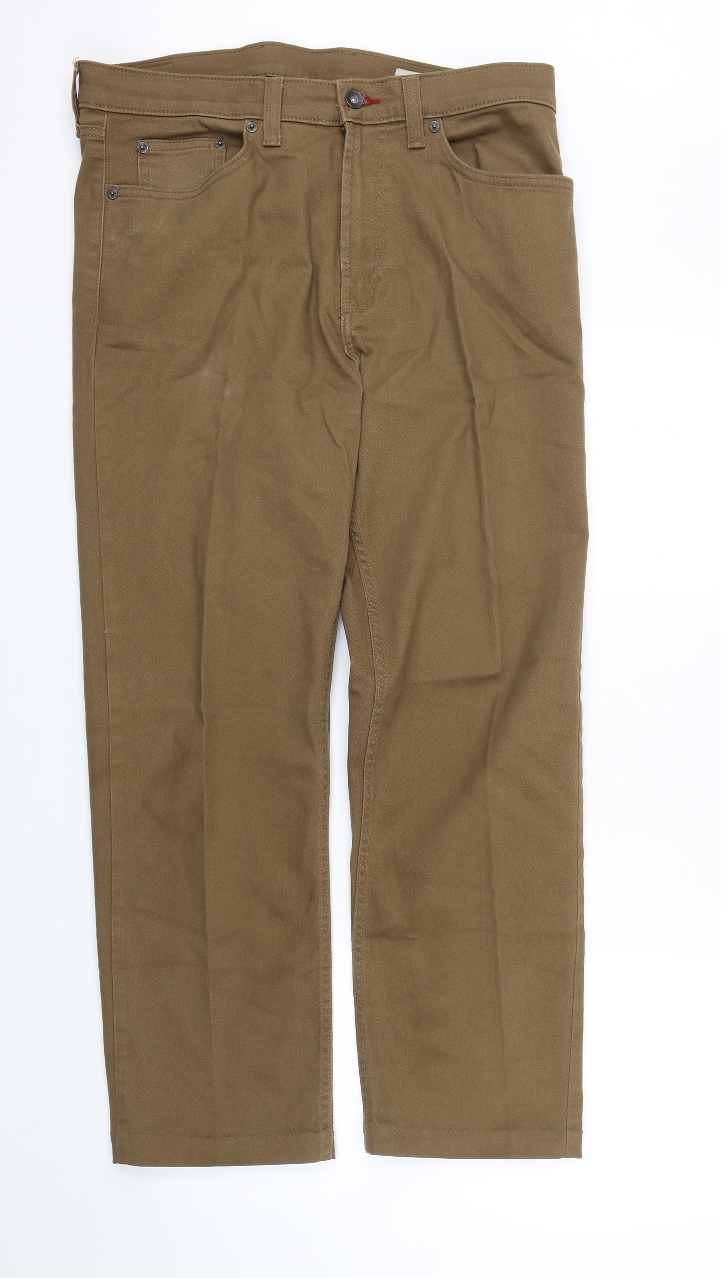 M&S Mens Brown   Trousers  Size 34 L27 in