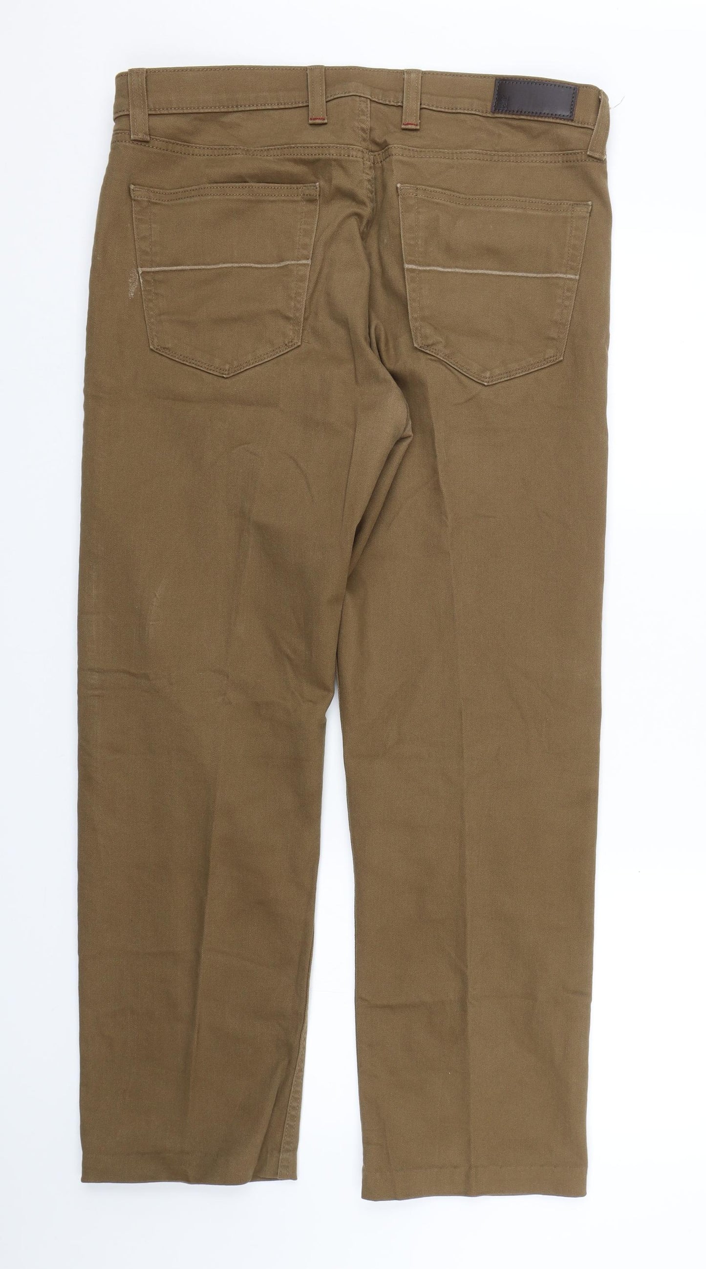 M&S Mens Brown   Trousers  Size 34 L27 in