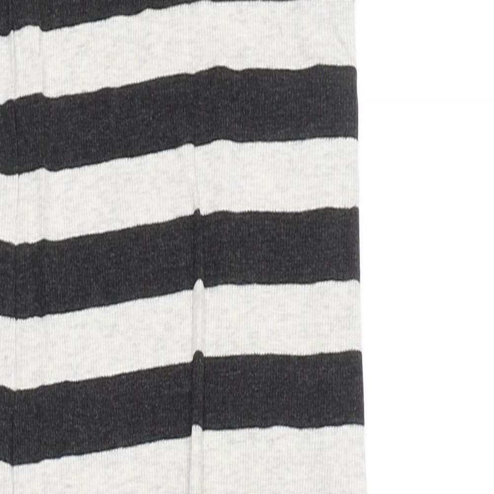H&M Womens Black Striped  Tank Dress  Size XS