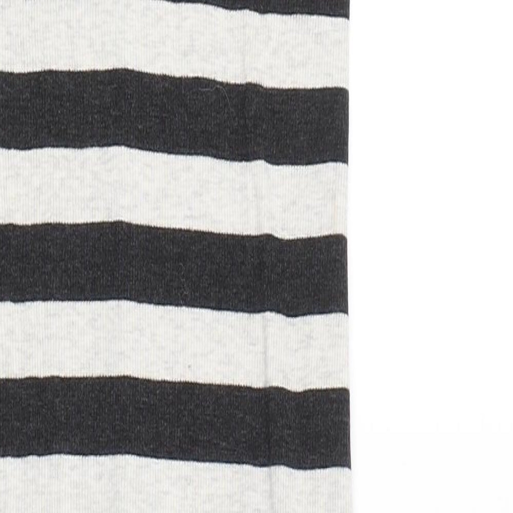 H&M Womens Black Striped  Tank Dress  Size XS