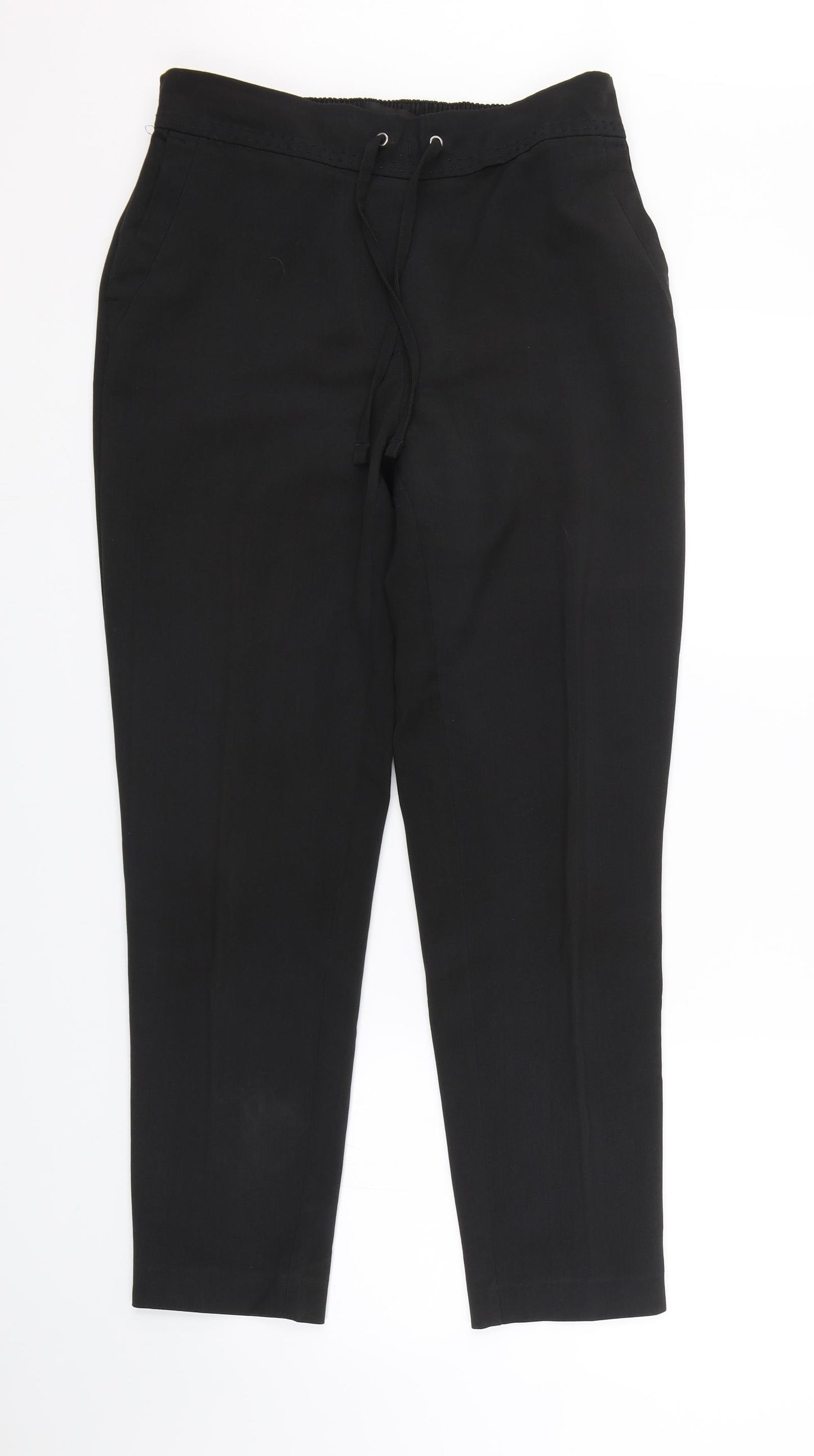 NEXT Womens Black   Trousers  Size 10 L26.5 in