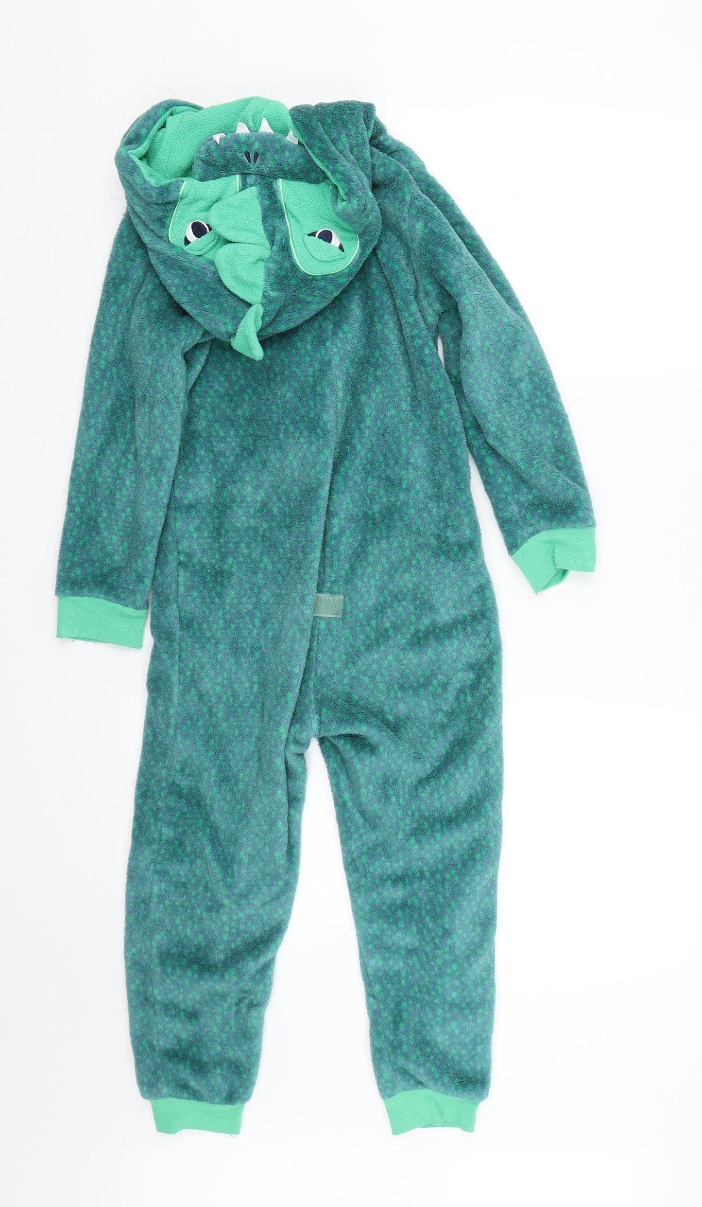 John Lewis Boys Green Spotted   Bodysuit Size 7 Years  - Dinosaur