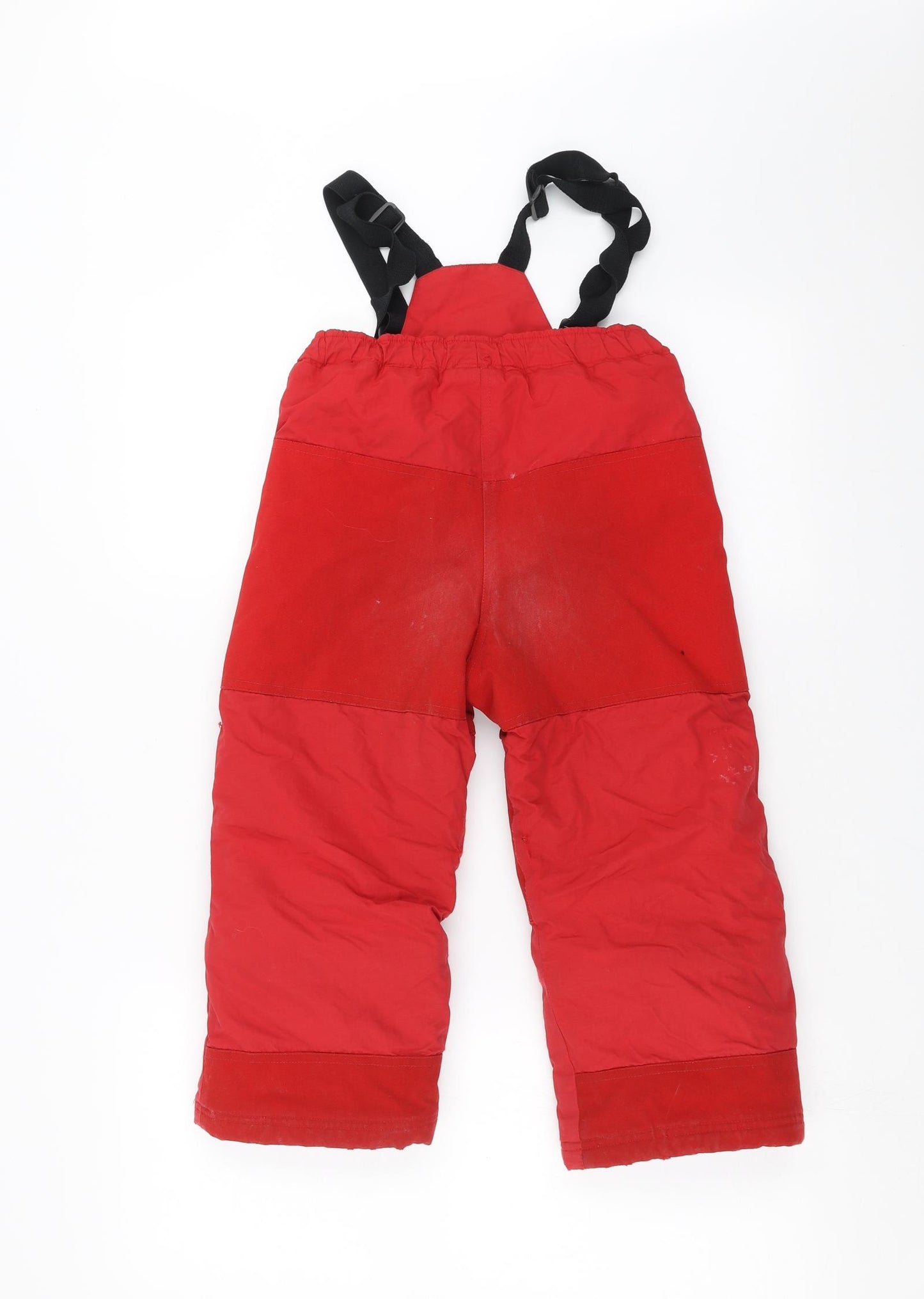Deux par Deux Boys Red   Snow Pants Trousers Size 4 Years - braces