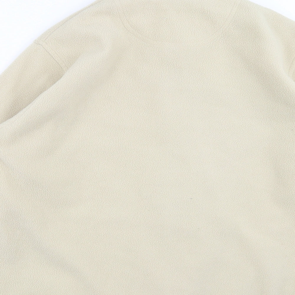 EWM Womens Beige  Fleece Full Zip Jumper Size M