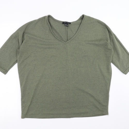 New Look Womens Green  Knit Pullover Jumper Size M
